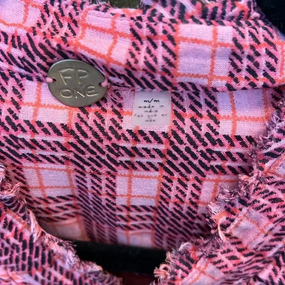 Free People Plaid Miles Tuxedo Shirt - Picture 9 of 10